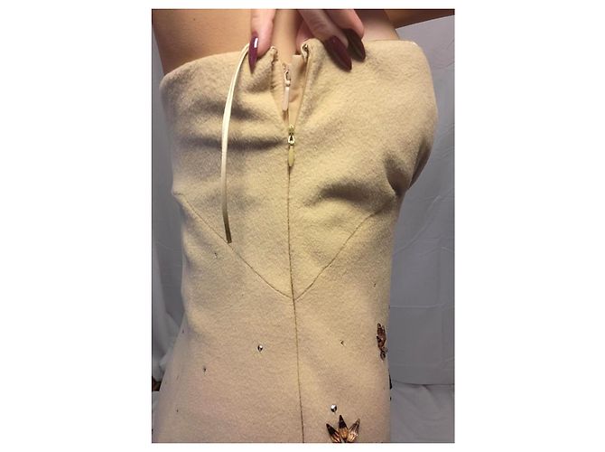 Valentino schickes Kleid Original! Neu Größe 42 IT Beige - Ansicht 14
