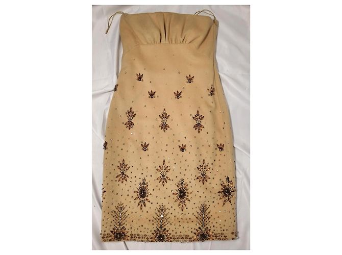 Valentino schickes Kleid Original! Neu Größe 42 IT Beige - Ansicht 19