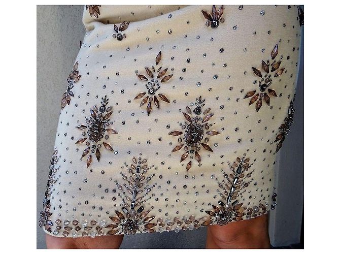 Valentino schickes Kleid Original! Neu Größe 42 IT Beige - Ansicht 4