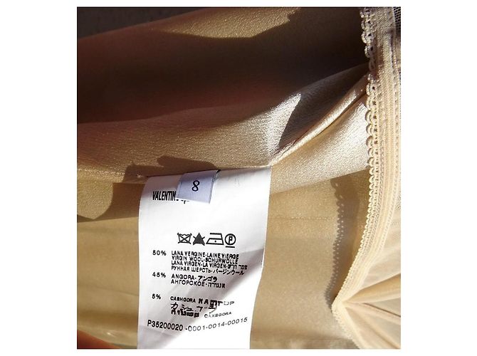 Valentino schickes Kleid Original! Neu Größe 42 IT Beige - Ansicht 7