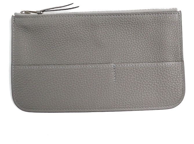 Cartera Duo Togo Dogon GM de Hermès Gris - vista 8