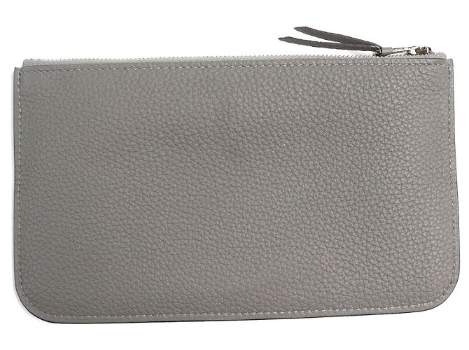 Cartera Duo Togo Dogon GM de Hermès Gris - vista 9
