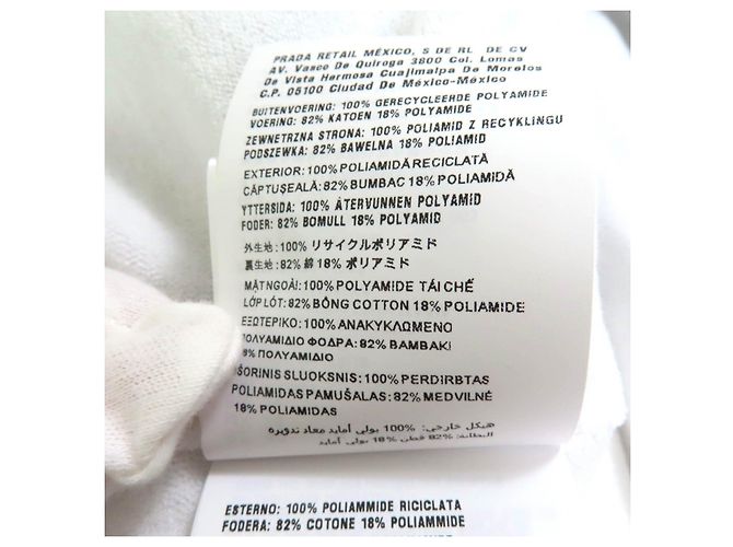 Chaqueta de poliamida reciclada Prada Negro - vista 12