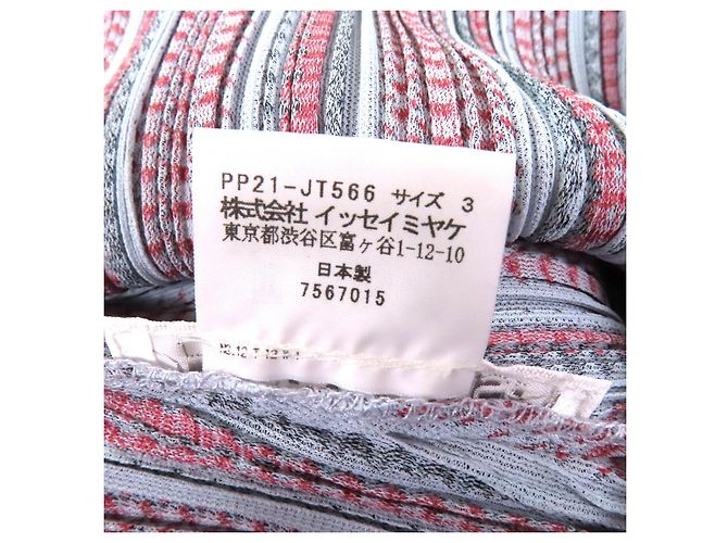 Issey Miyake Tunika Kleid PLEATS PLEASE PP21-JT566 Mehrfarben - Ansicht 6