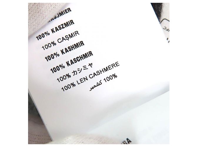 Miu Miu Bestes Logo Argyle-Muster Kaschmir-Strickwaren Grau - Ansicht 10