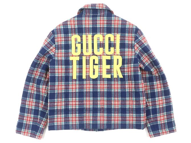 Chaqueta de Lana GUCCI TIGER de Gucci Azul - vista 3