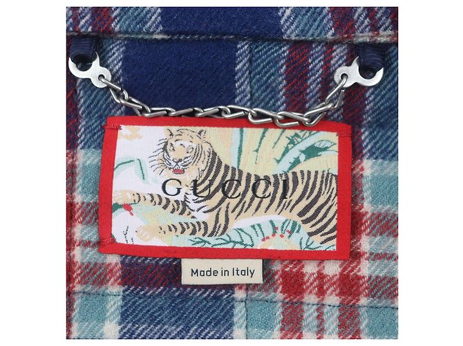Chaqueta de Lana GUCCI TIGER de Gucci Azul - vista 7