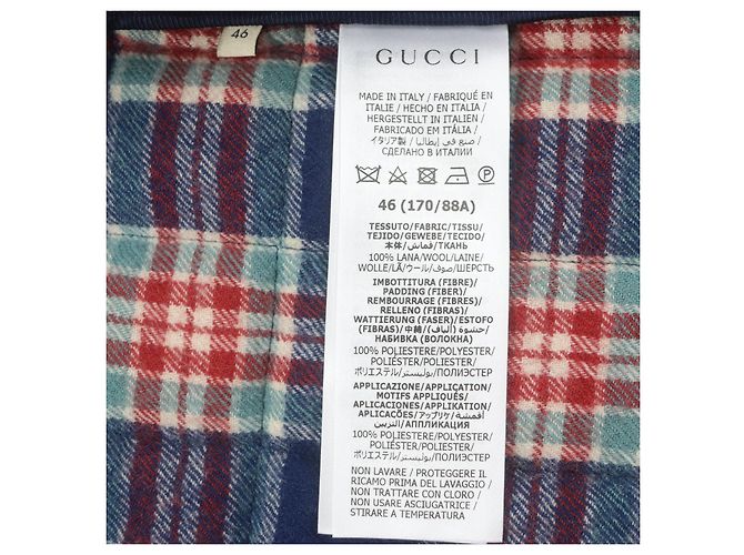 Chaqueta de Lana GUCCI TIGER de Gucci Azul - vista 8