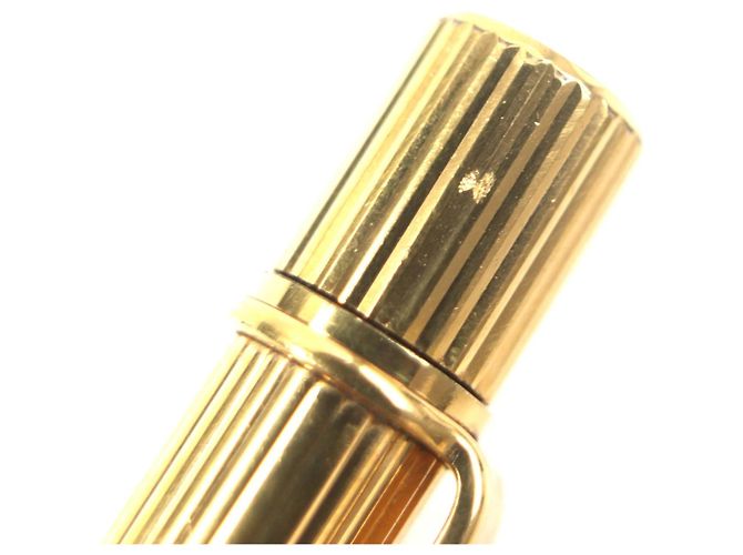 Bolígrafo Must de Cartier con patrón de rayas Dorado - vista 7