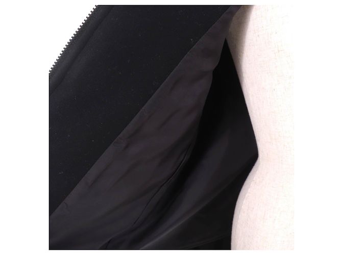 Autre Marque Abrigo de lana con diseño de volantes YOKO CHAN Negro - vista 5