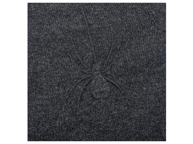 Hermès Cárdigan de pico de Hermes Gris Gris antracita - vista 5