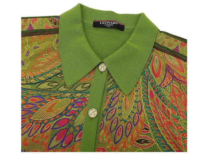 Autre Marque Cárdigan LEONARD FASHION Verde - vista 3
