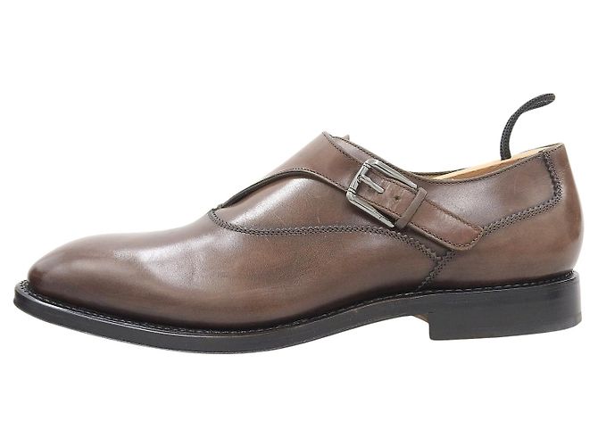 Leder Monk Strap Schuhe von Salvatore Ferragamo Braun - Ansicht 2
