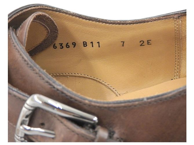 Leder Monk Strap Schuhe von Salvatore Ferragamo Braun - Ansicht 8