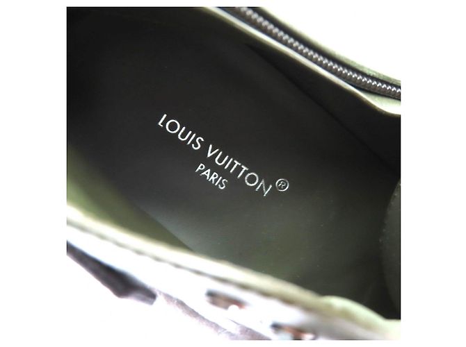 Lederstiefel Ruby Line von Louis Vuitton Grün Khaki - Ansicht 10