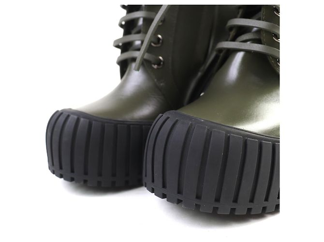 Lederstiefel Ruby Line von Louis Vuitton Grün Khaki - Ansicht 2