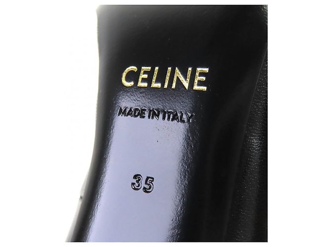 Céline Lederpumps mit Metallspitze Celine Schwarz Silber - Ansicht 10