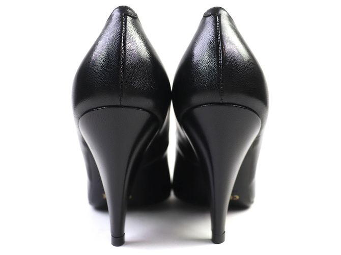 Céline Lederpumps mit Metallspitze Celine Schwarz Silber - Ansicht 6