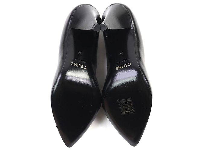 Céline Lederpumps mit Metallspitze Celine Schwarz Silber - Ansicht 8