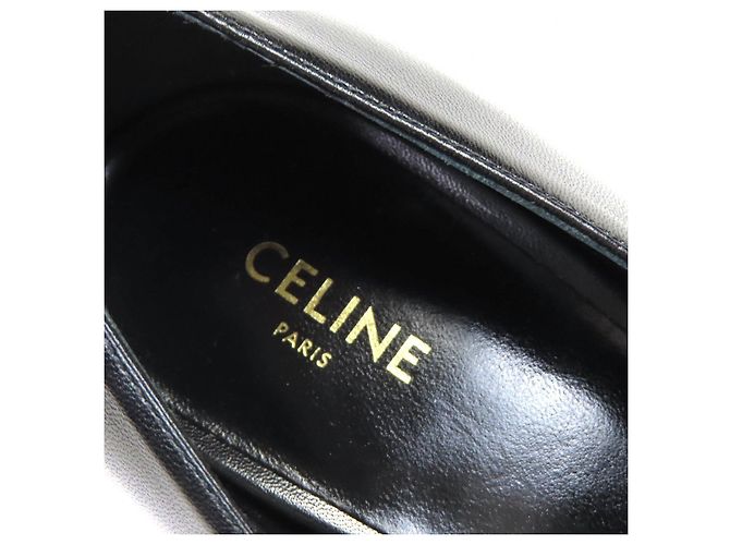 Céline Lederpumps mit Metallspitze Celine Schwarz Silber - Ansicht 9