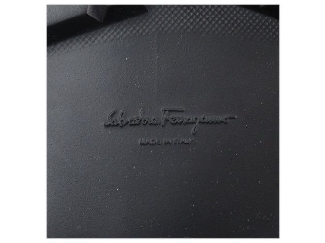 Stivali Embossed Gancini NAVAL2 di Salvatore Ferragamo Nero Blu Blu navy - vista 12