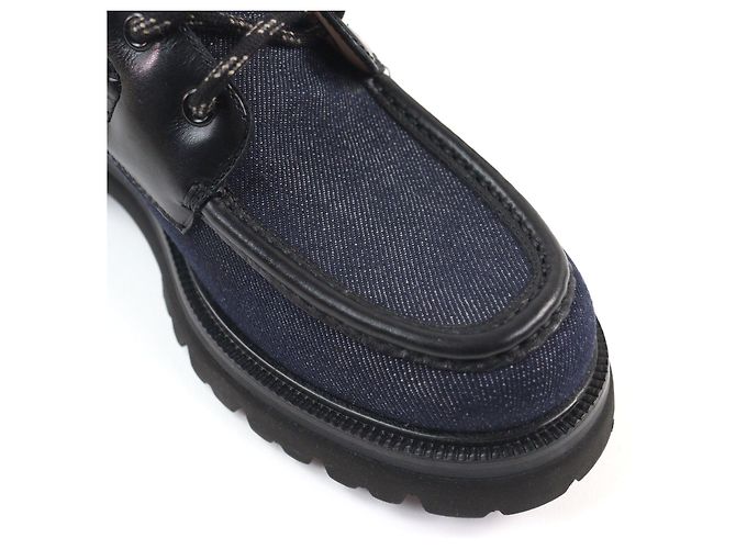 Stivali Embossed Gancini NAVAL2 di Salvatore Ferragamo Nero Blu Blu navy - vista 8
