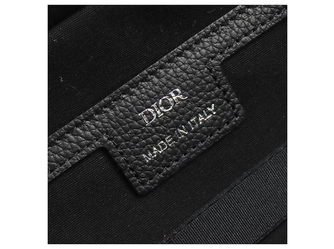 Dior Oblique Canvas Leder Tasche Schwarz - Ansicht 10