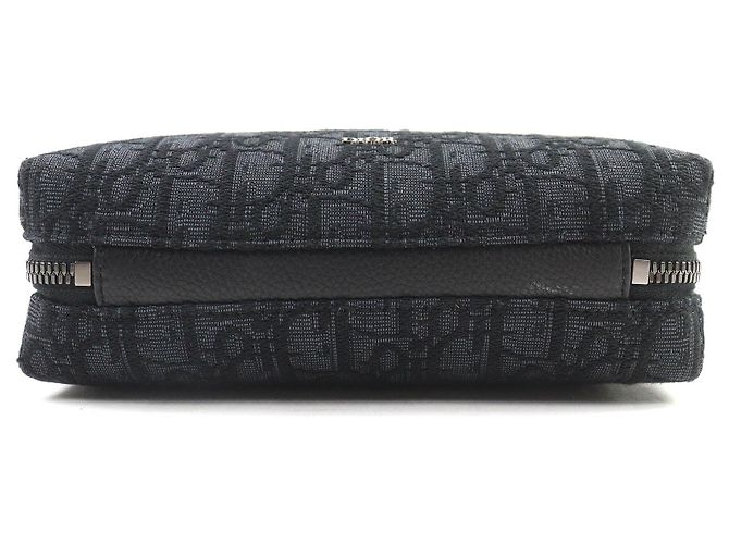 Dior Oblique Canvas Leder Tasche Schwarz - Ansicht 5