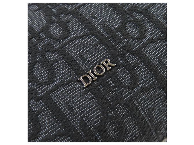 Dior Oblique Canvas Leder Tasche Schwarz - Ansicht 8