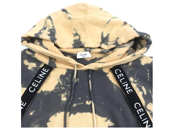 Céline Moletom Celine de algodão Preto Laranja - vista 2