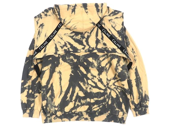 Céline Moletom Celine de algodão Preto Laranja - vista 3