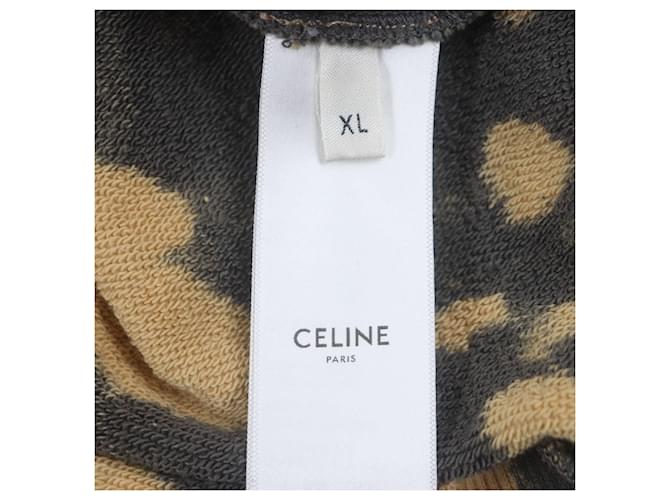 Céline Moletom Celine de algodão Preto Laranja - vista 7