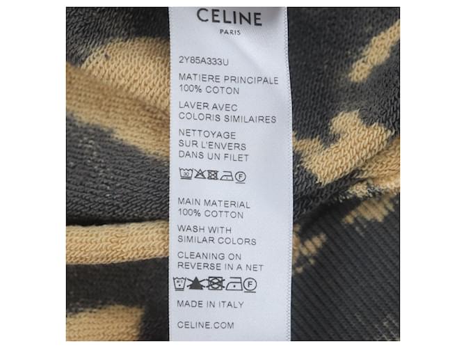 Céline Moletom Celine de algodão Preto Laranja - vista 8