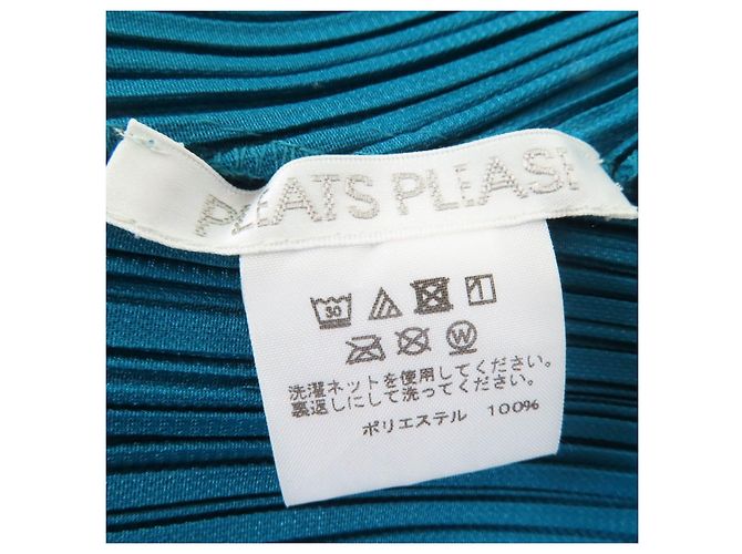 Issey Miyake Polyesterkleid mit deformiertem Design PLEATS PLEASE Blau - Ansicht 5