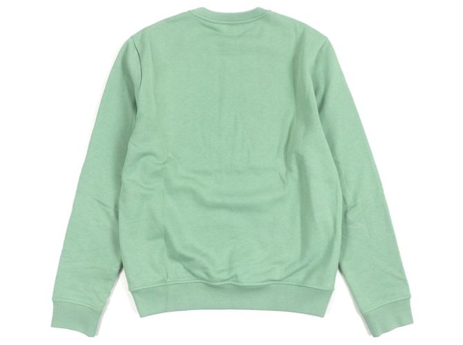 Pulôver de algodão com gola redonda Hermès Verde - vista 3