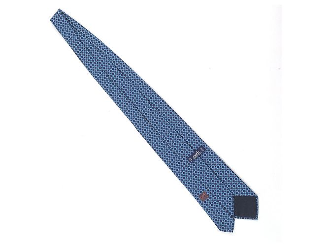 Hermès Hermes Cravate Silk Tie Blue Navy blue - view 3