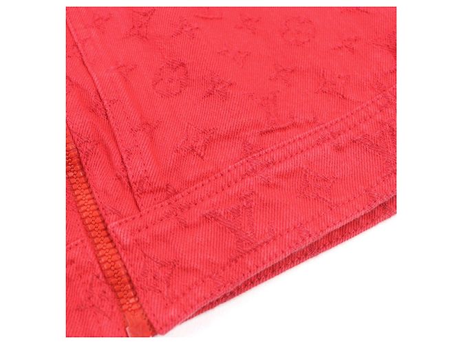 Chaqueta de mezclilla Monogram Louis Vuitton Roja - vista 14