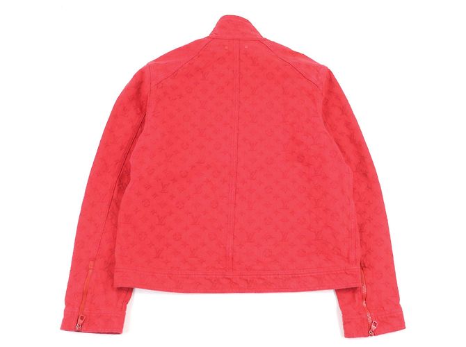 Chaqueta de mezclilla Monogram Louis Vuitton Roja - vista 4