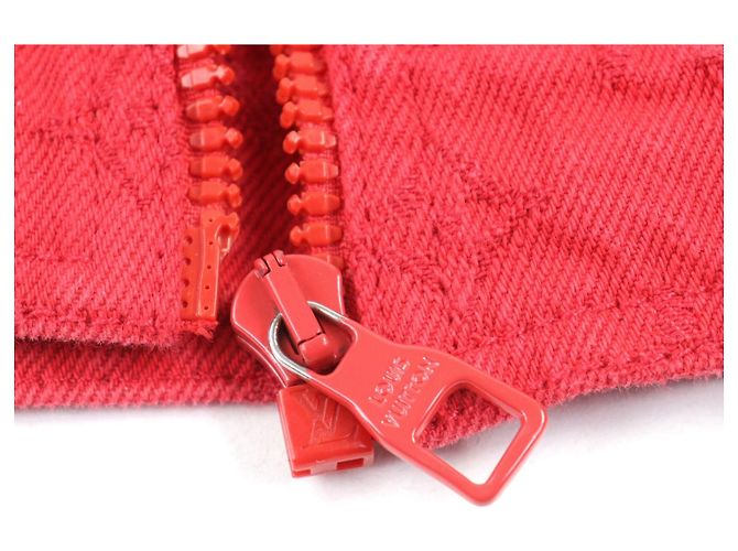 Chaqueta de mezclilla Monogram Louis Vuitton Roja - vista 5