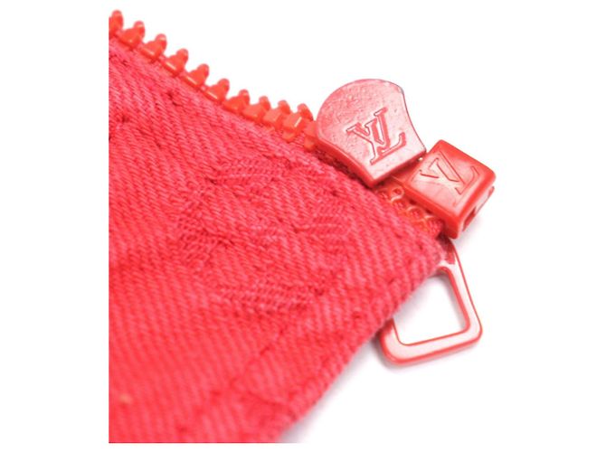 Chaqueta de mezclilla Monogram Louis Vuitton Roja - vista 6