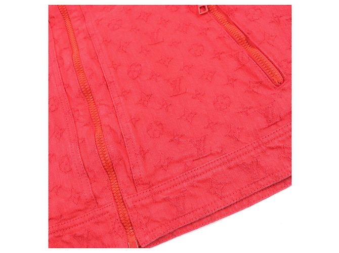 Chaqueta de mezclilla Monogram Louis Vuitton Roja - vista 8