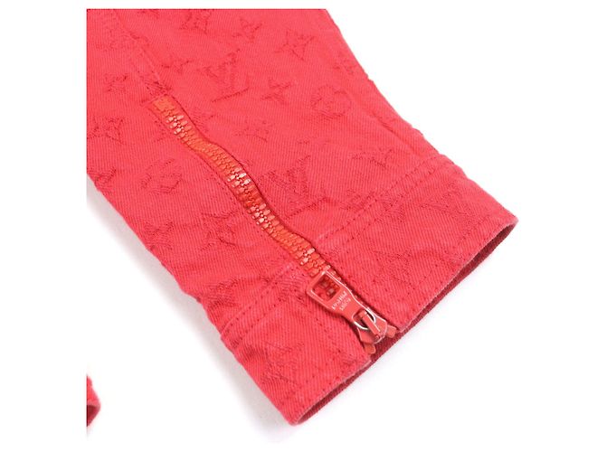 Chaqueta de mezclilla Monogram Louis Vuitton Roja - vista 9