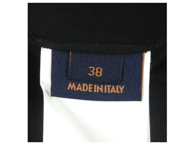 Pantalones cortos de algodón con logo de Louis Vuitton en placa plateada Negro - vista 7