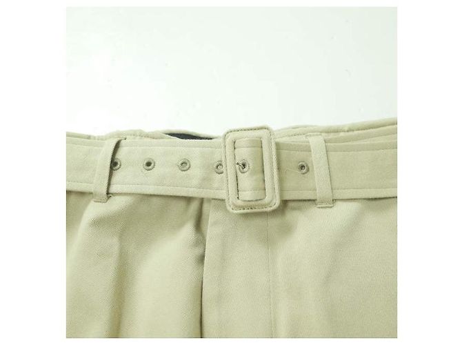 Autre Marque GÜRTELHOSE UNUSED Baumwollhosen Beige - Ansicht 4