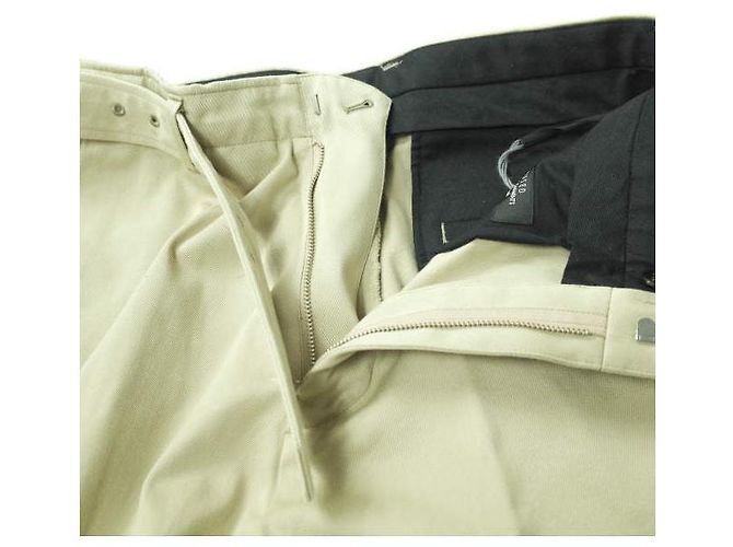 Autre Marque GÜRTELHOSE UNUSED Baumwollhosen Beige - Ansicht 5