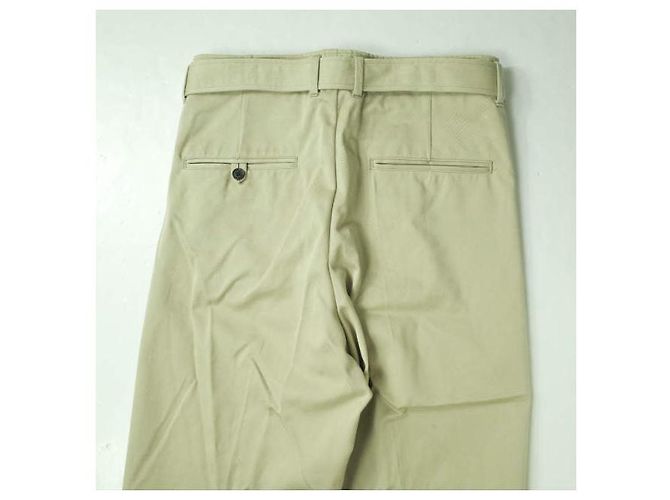 Autre Marque GÜRTELHOSE UNUSED Baumwollhosen Beige - Ansicht 7