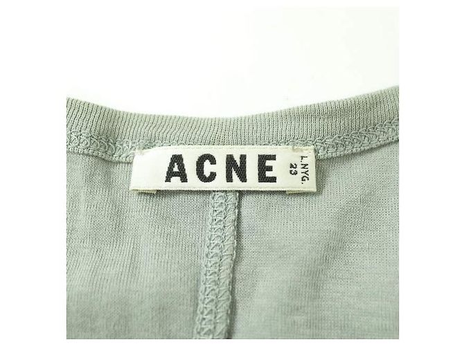 Camiseta de tirantes de algodón Acne Studios Gris - vista 3