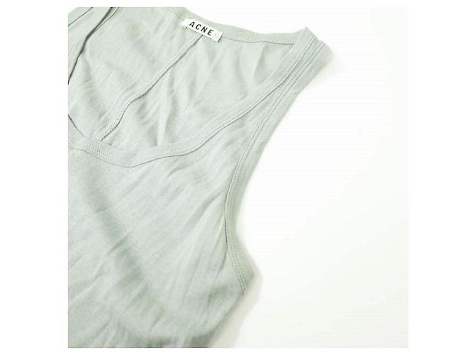 Camiseta de tirantes de algodón Acne Studios Gris - vista 5