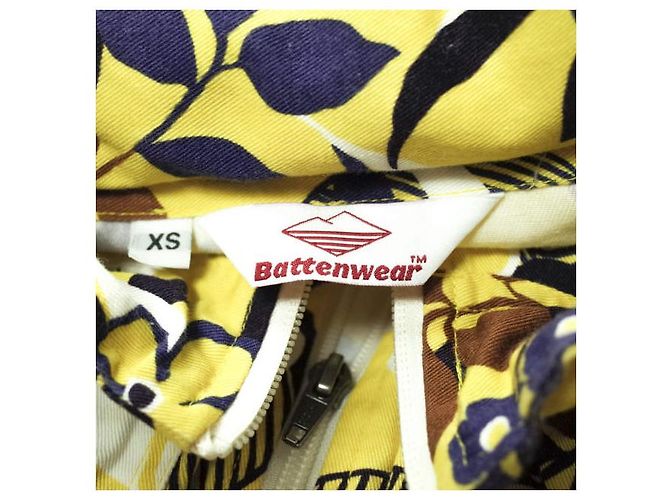 Autre Marque Giacca in cotone Battenwear Giallo - vista 3