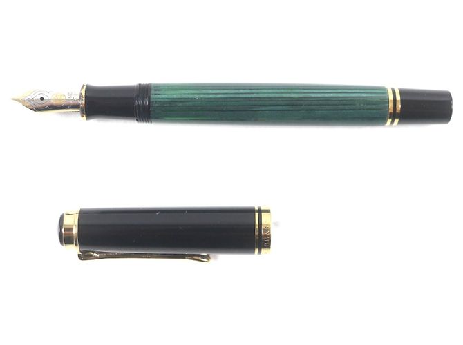 Autre Marque Pluma Pelikan Sovereign 14K Verde - vista 3